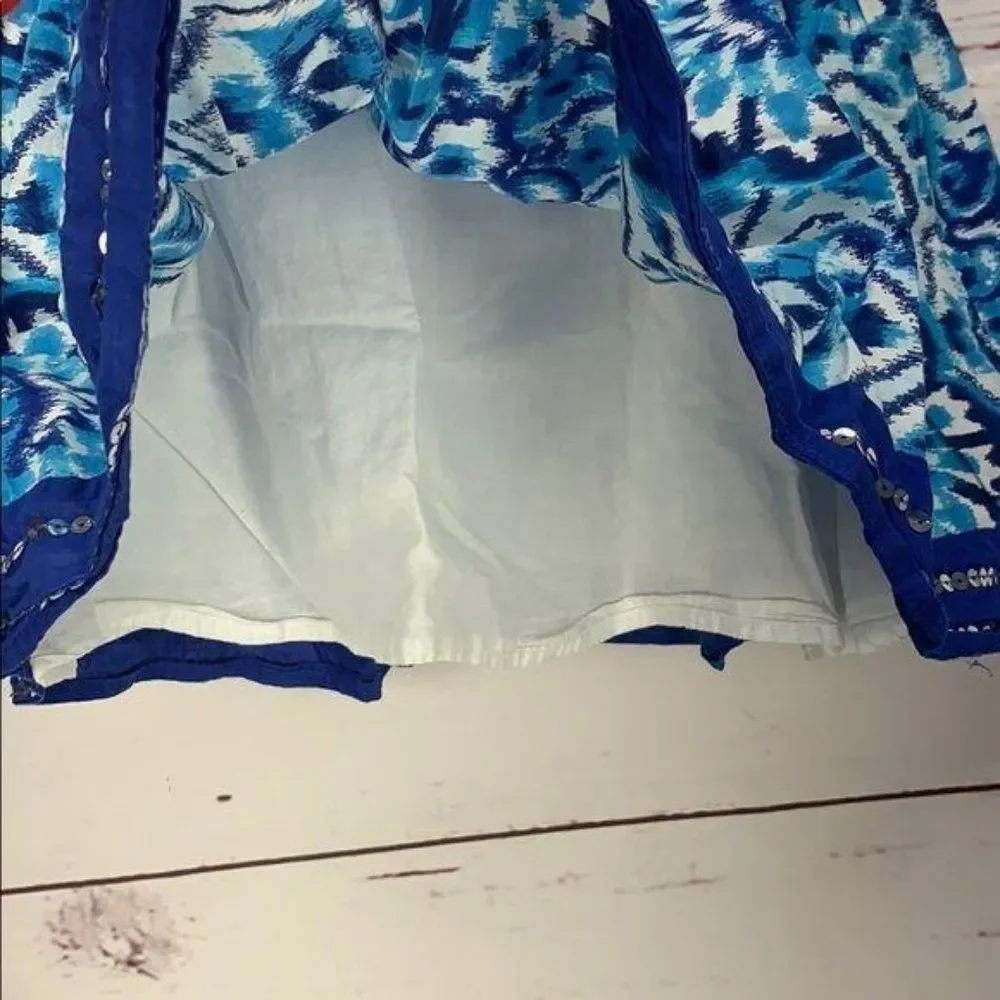 Children’s Place‎ Girls Blue Abstract Print Skirt Size Large 10/12